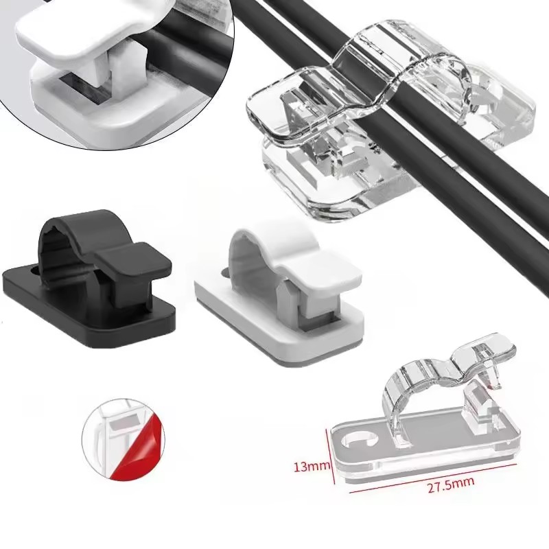 Car Cable Organizer - Clipes de Cabo Autoadesivos para Organização