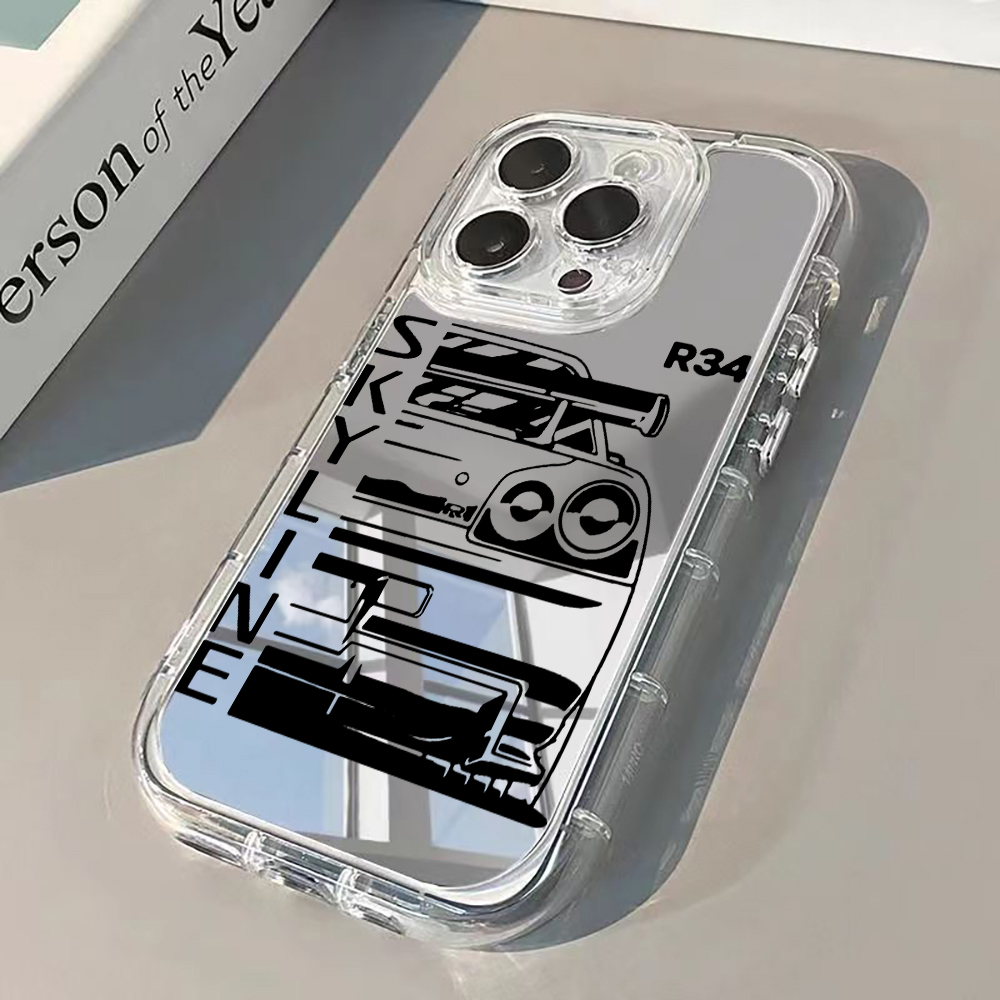 Car Mirror - Capa de Celular Espelhada Prata JDM