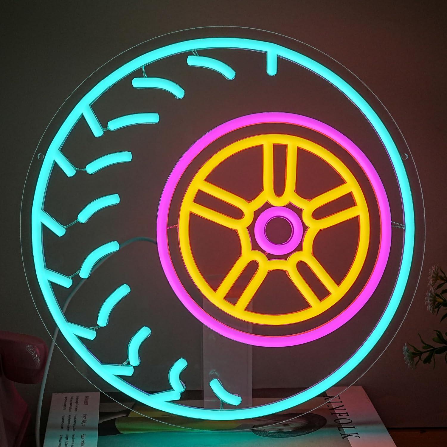 Car Led Light - Letreiro de néon em forma de