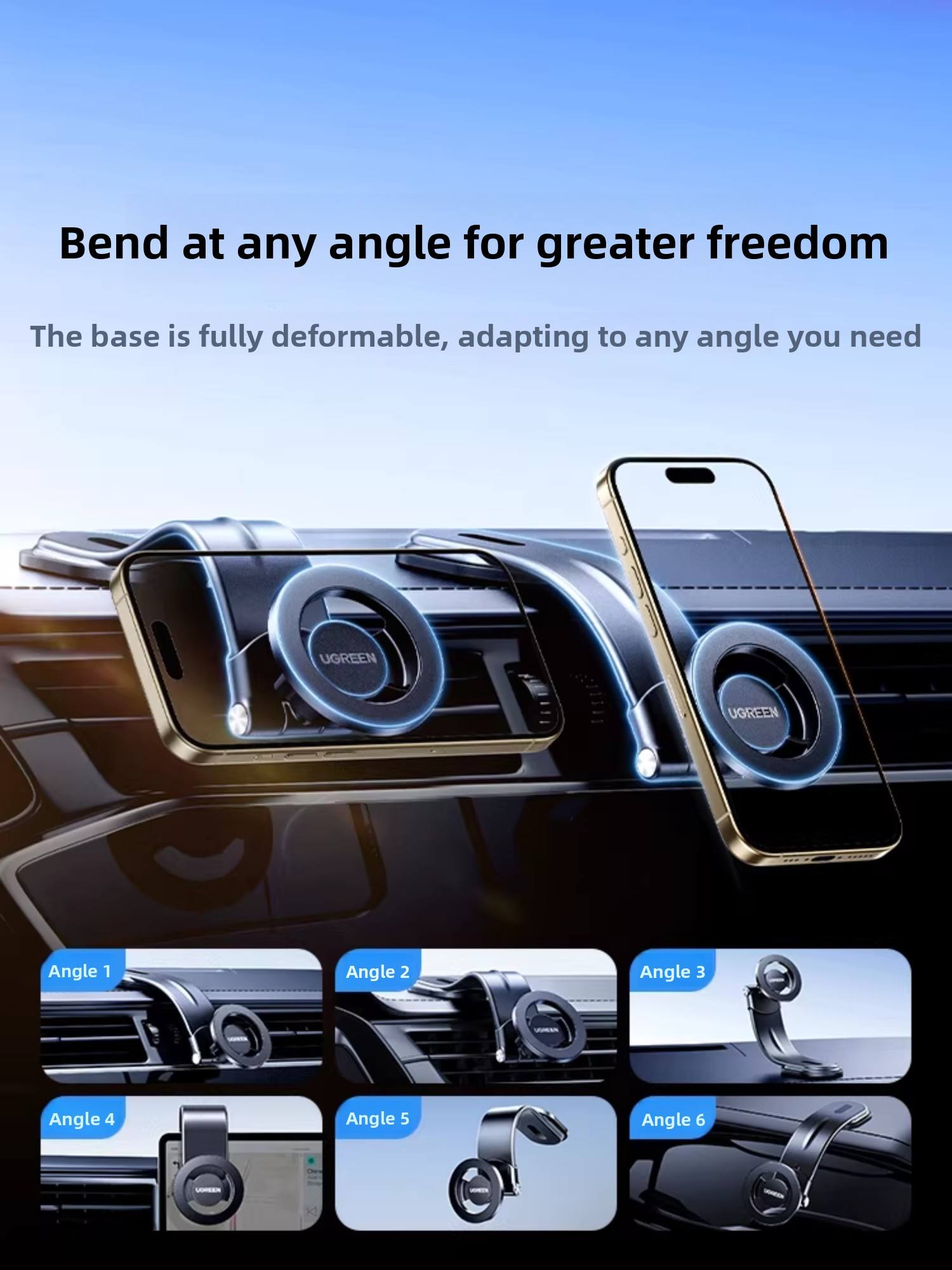 Car Vacuum - Suporte magnético para carro UGREEN, com