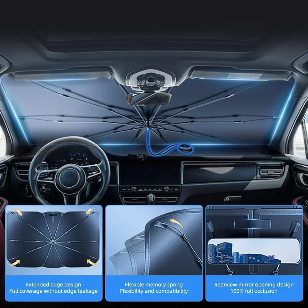 1 unidade de guarda-sol dobráv - Windshield Sun Shade avaliação e preço