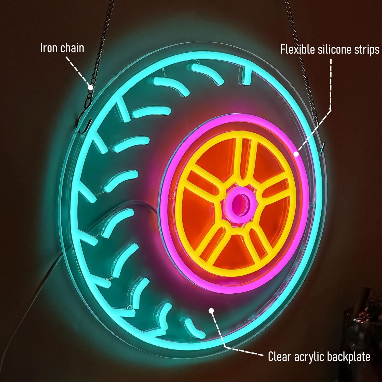 Letreiro de néon em forma de p - Car Led Light avaliação e preço